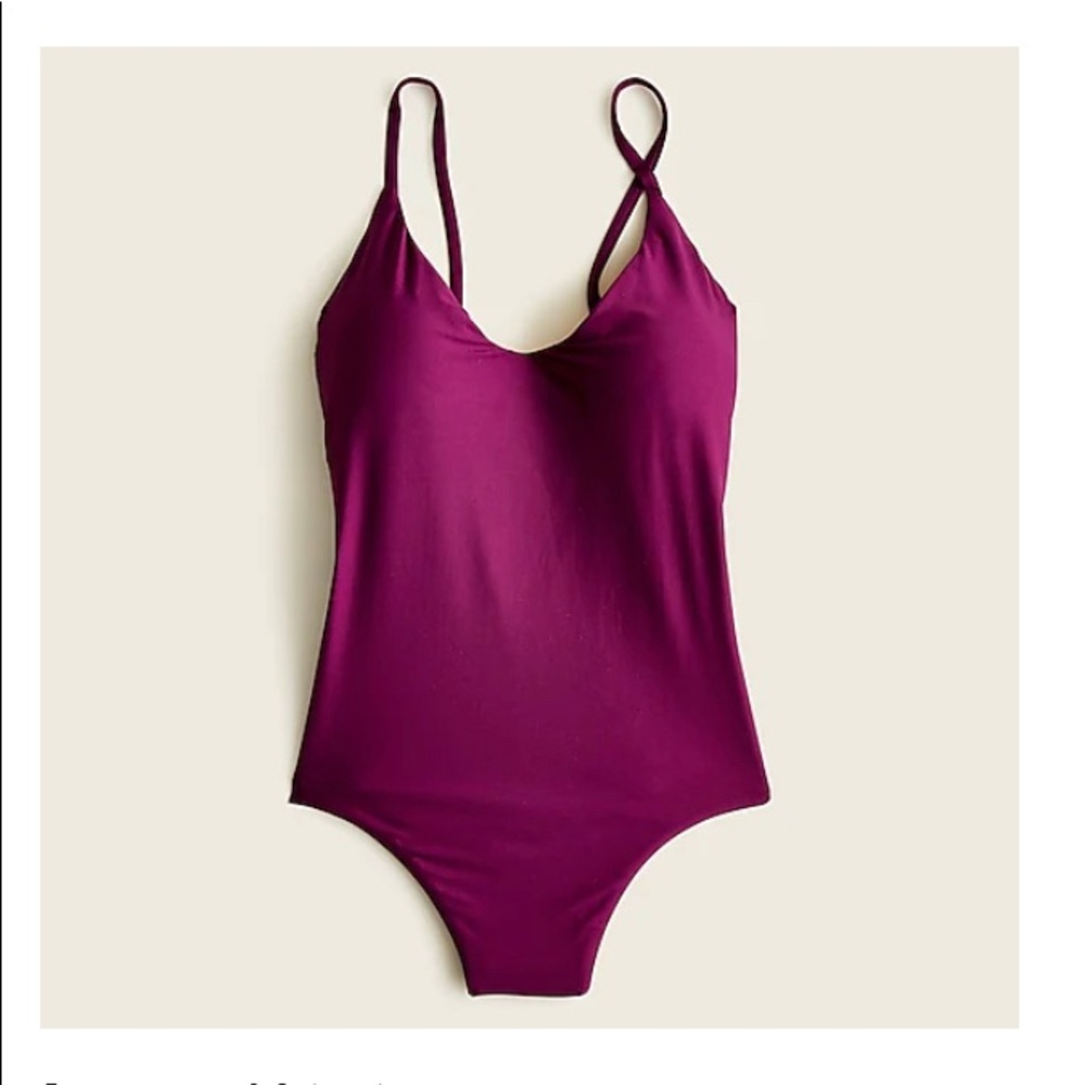 Brand new with tags rounded v neck swimsuit by j crew size 0
